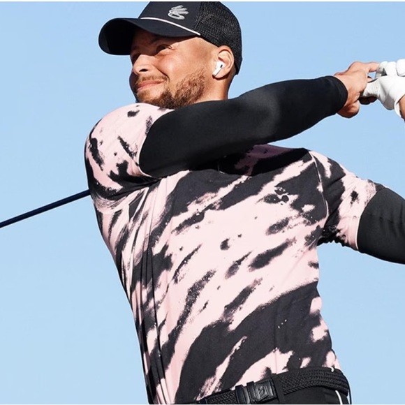 Under Armour Other - steph curry under armour pink golf polo